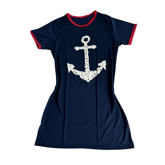 Camisola Feminina Manga Curta Âncora