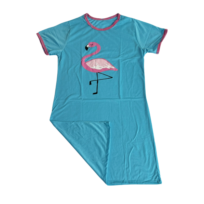 Camisola Feminina Manga Curta Flamingo