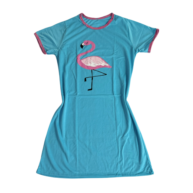 Camisola Feminina Manga Curta Flamingo