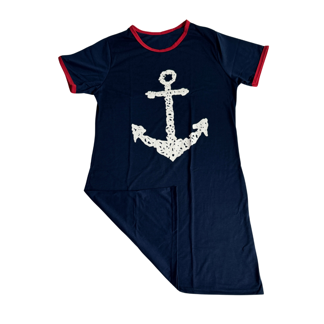 Camisola Feminina Manga Curta Âncora