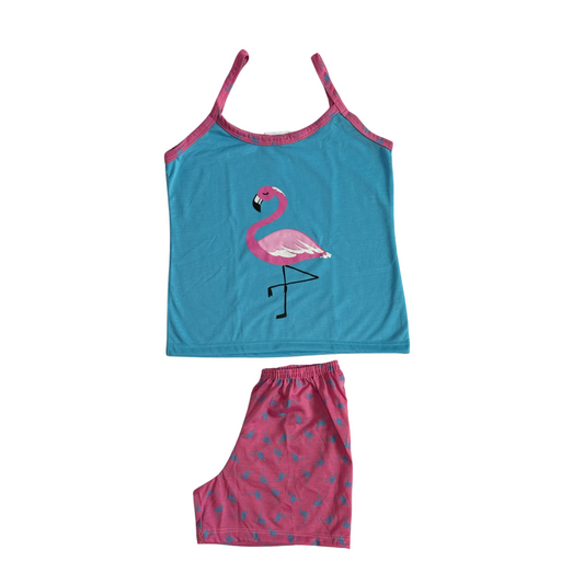 Baby Doll Infantil Alça Flamingo