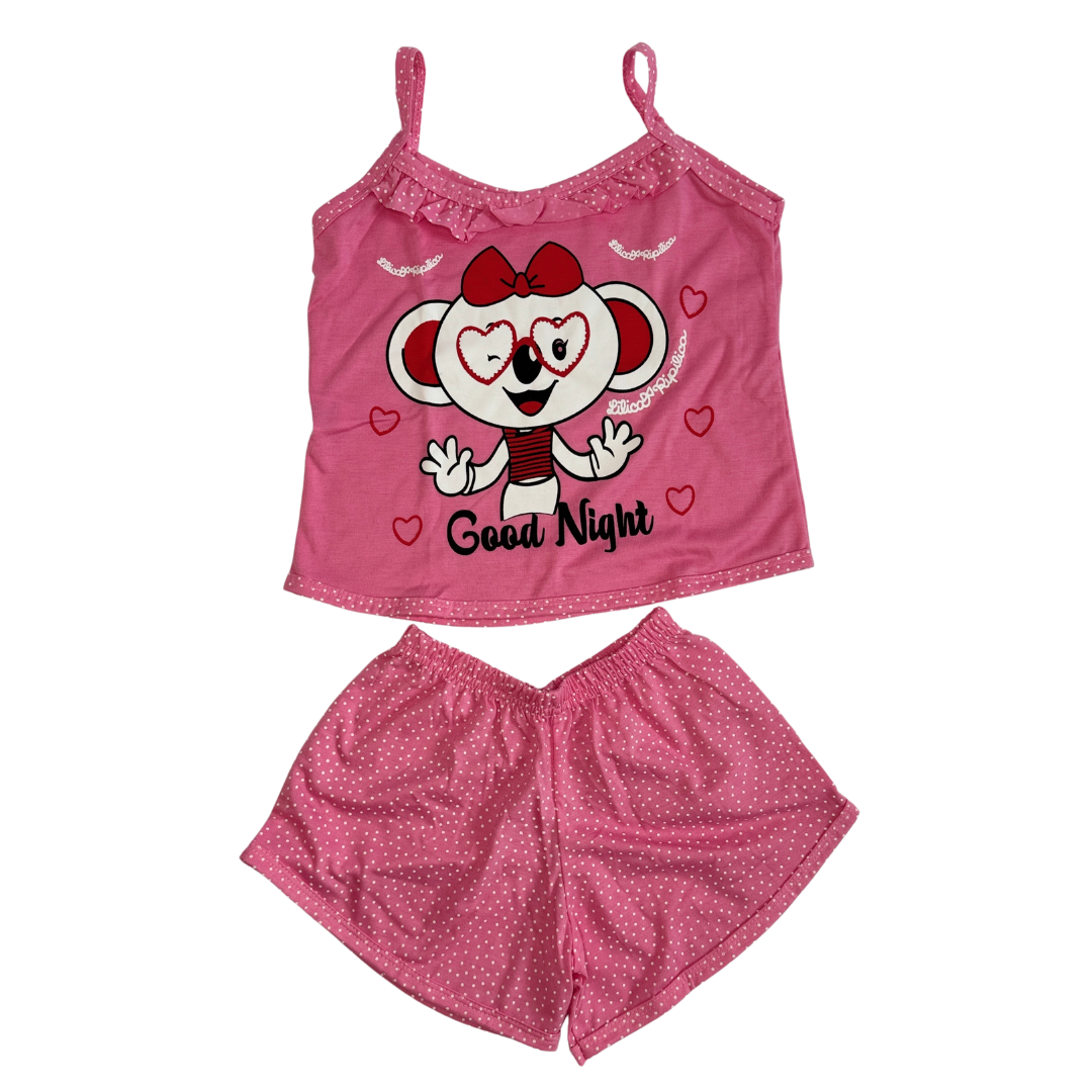 Baby Doll Infantil Alça Lilica Ripilica