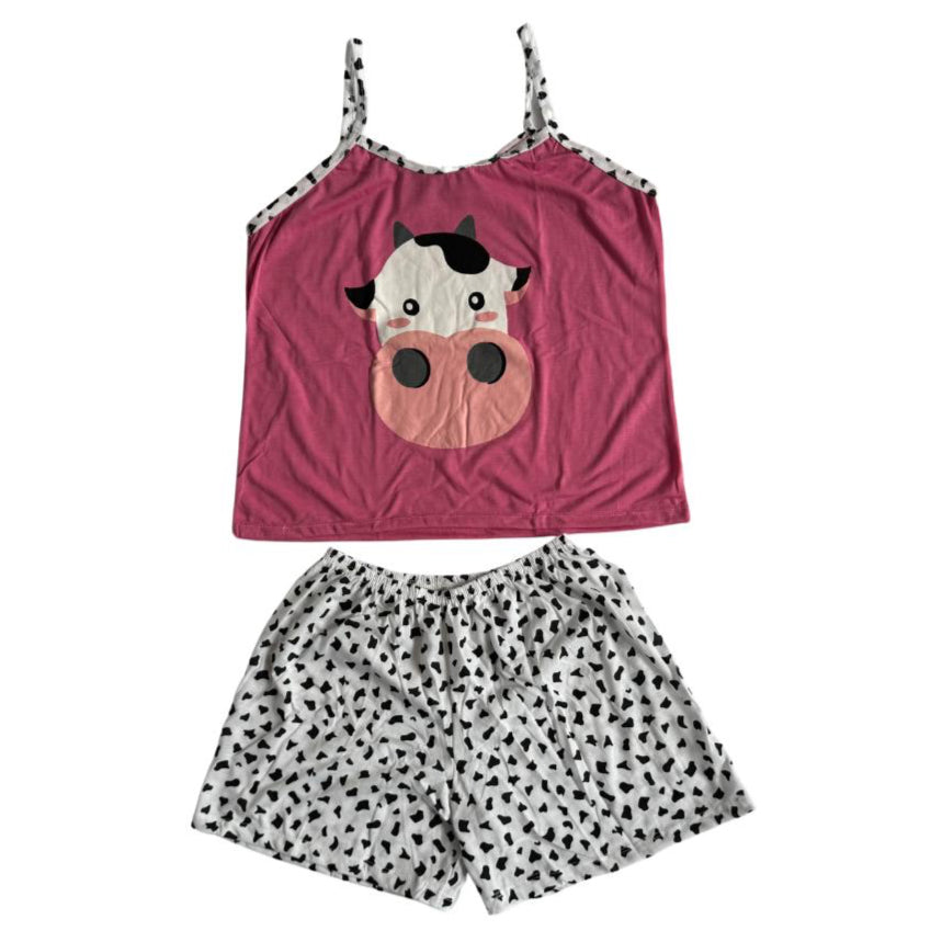 Baby Doll Feminino Alça Vaquinha