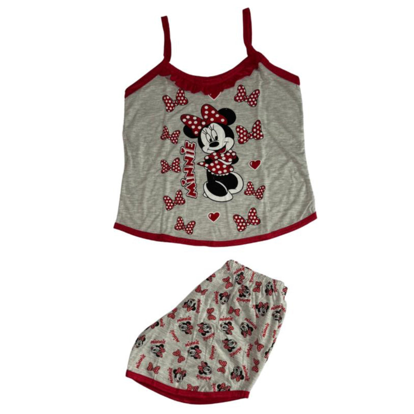 Baby Doll Feminino Alça Minnie Laço