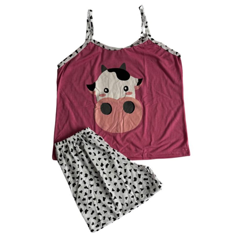 Baby Doll Feminino Alça Vaquinha