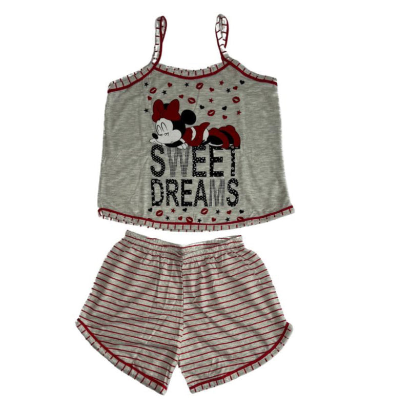 Baby Doll Feminino Alça Minnie Sweet Dreams Vermelho