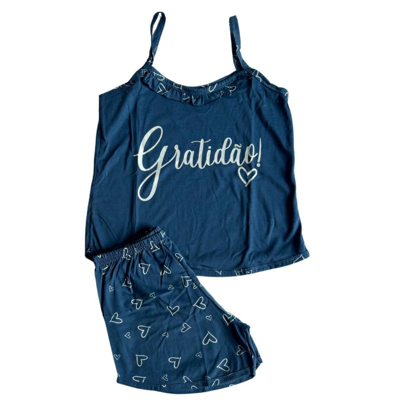 Baby Doll Feminino Alça Gratidão